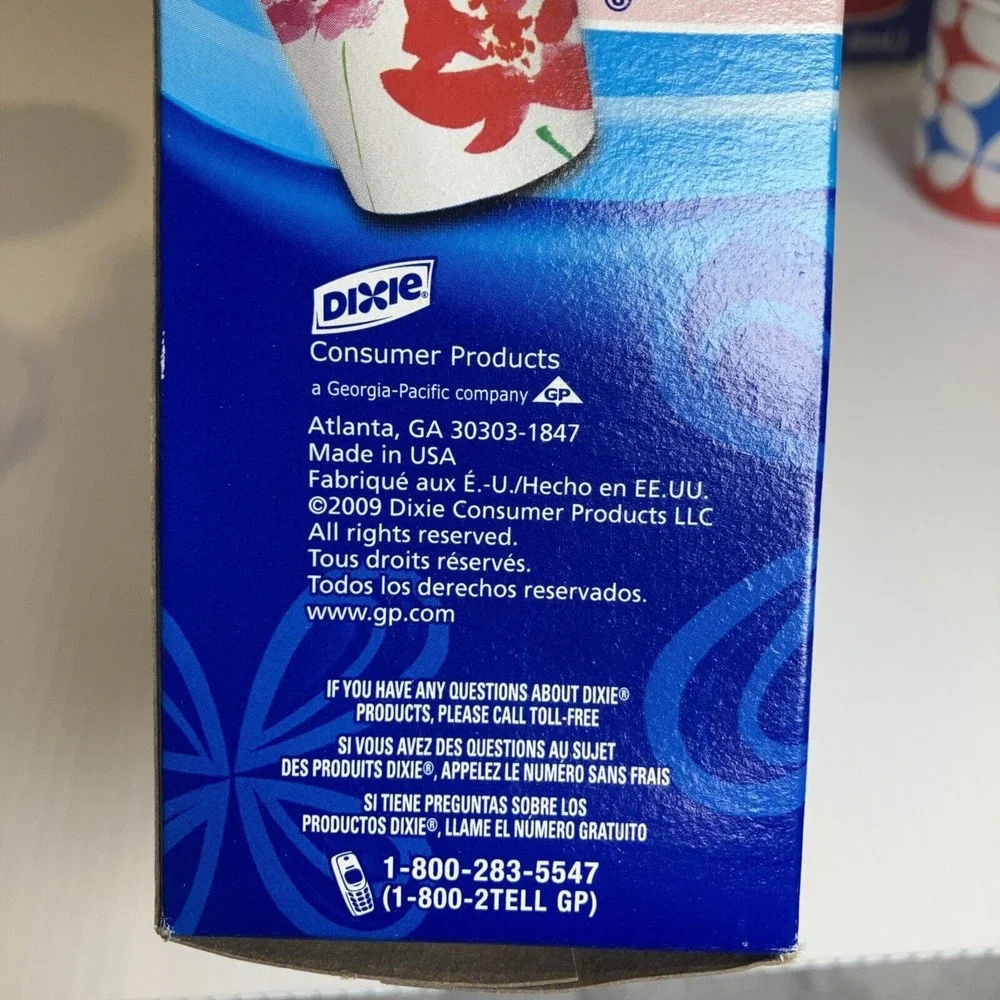 Dixie Cups 5oz Bath Cups 2009 2018‎ Flower Throwback Pack Open (77 Cups Remain)
